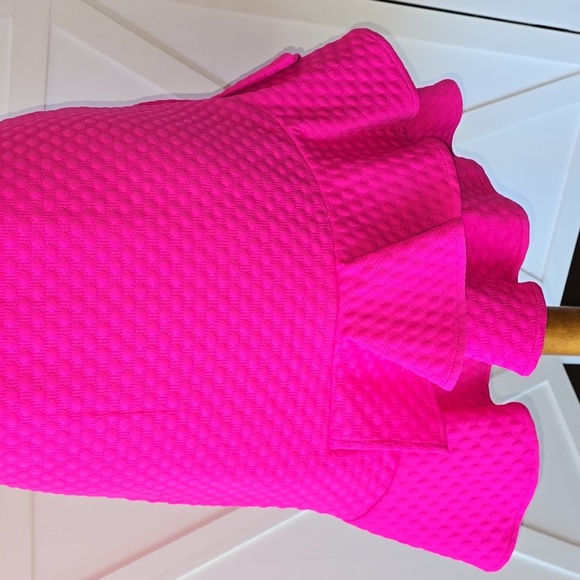 Eliza J - Pink Ruffled Trim Mini Dress - Picture 2 of 10